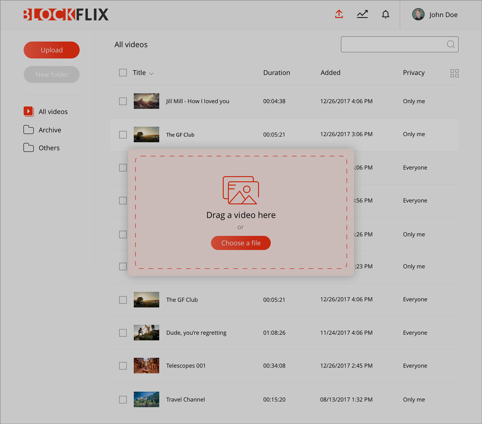 Blockflix-Dashboard_uploading